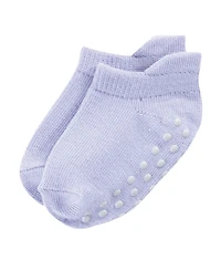 Touched by Nature Baby Girls Safe Step Organic Cotton Socks with Non Skid Soles
