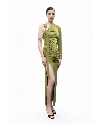 Nocturne Women's One Sleeve Maxi Dress