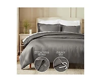 Superior Egyptian Cotton 850 Thread Count Solid Duvet Cover Set, King/California King