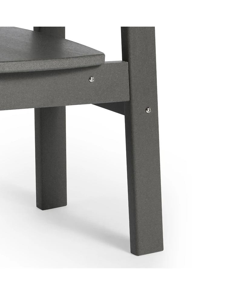 Outdoor Hdpe Kids Modern Plastic Toddler Dining Chairs (Set of Two)