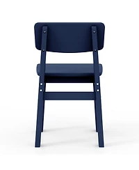 Outdoor Hdpe Kids Modern Plastic Toddler Dining Chairs (Set of Two)