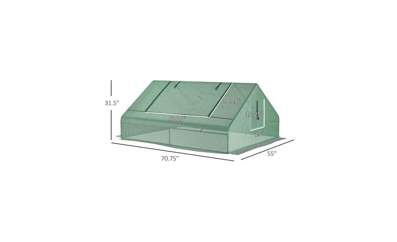 Green Mini Greenhouse – Compact and Versatile for Indoor and Outdoor Gardening