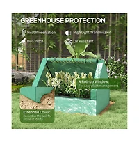 Green and Silver Mini Greenhouse – Stylish Compact Solution for Indoor and Outdoor Gardening