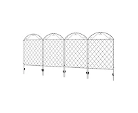 4 Pack Steel Foldable Fence Arch Trellis Panel Animal Barrier