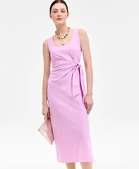 On 34th Women's Side-Tie Tank Midi Dress, Exclusively at Macy's