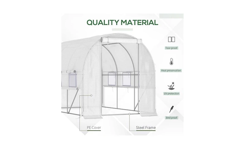 Walk-In Greenhouse for Gardening – Large Outdoor Plant Growing Space