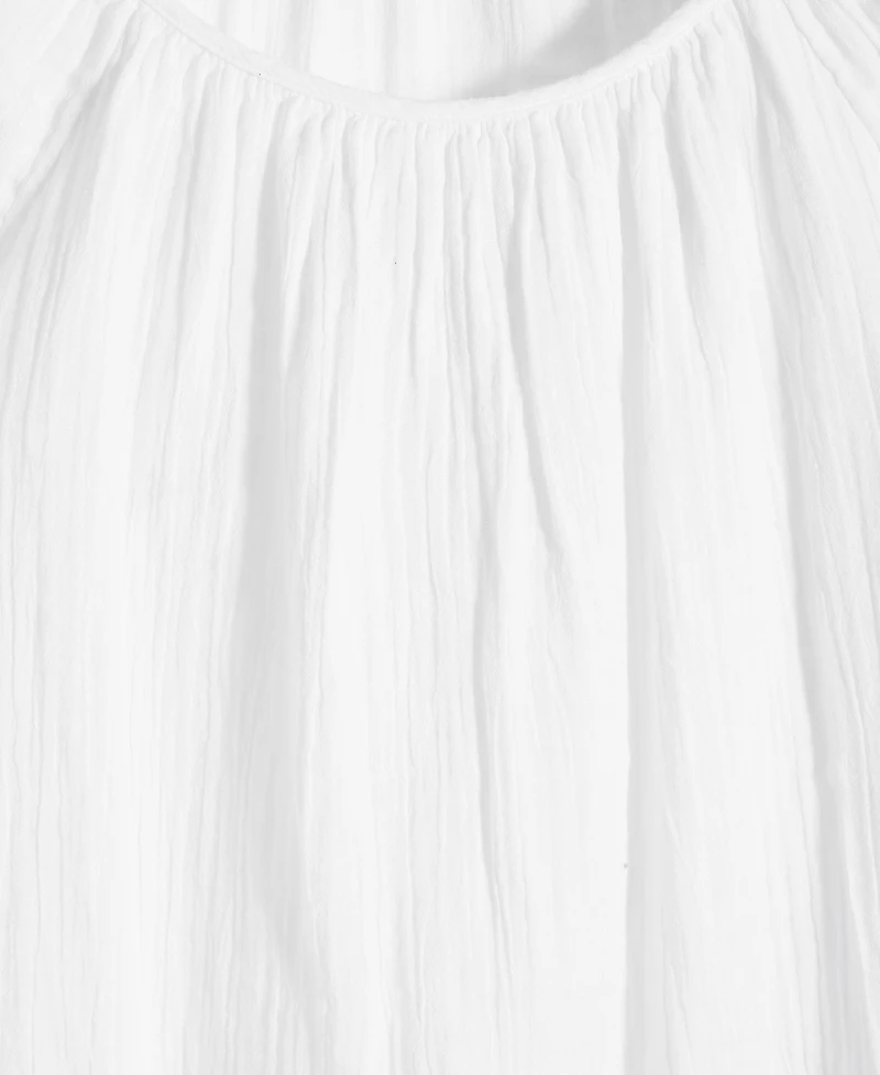 On 34th Women's Cotton Gauze Scoop-Neck Top, Exclusively at Macy's