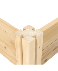 4 ft x 8 ft Cedar Wood 2 Tier Raised Garden Bed