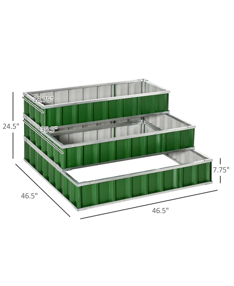 Raised Garden Bed Durable Wooden Planter for Vegetables, Herbs, and Flowers