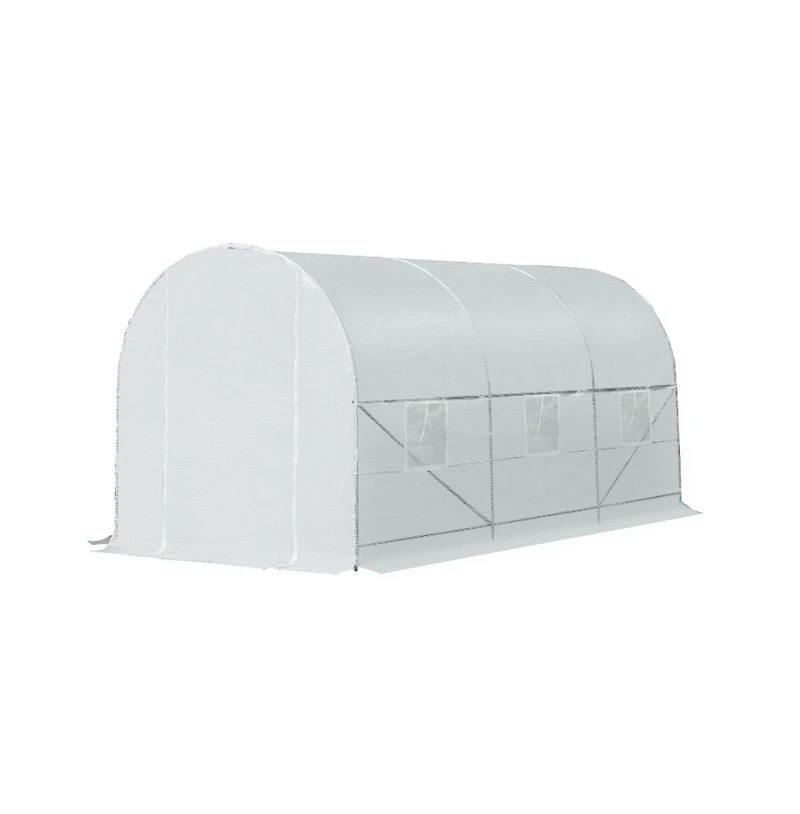Walk-In Tunnel Greenhouse for Gardening and Plant Protection with Spacious Design