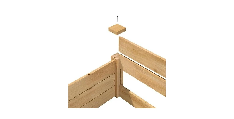 2 ft x 8 ft Cedar Wood Raised Garden Bed
