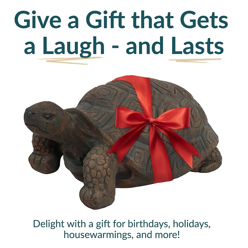 Indoor/Outdoor Lifelike Large Tanya the Tortoise Patio Garden Yard Entryway Decorative Statue - 20"