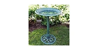 Outdoor Garden Bird Bath Bowl with Stand for Backyard Bird Watching