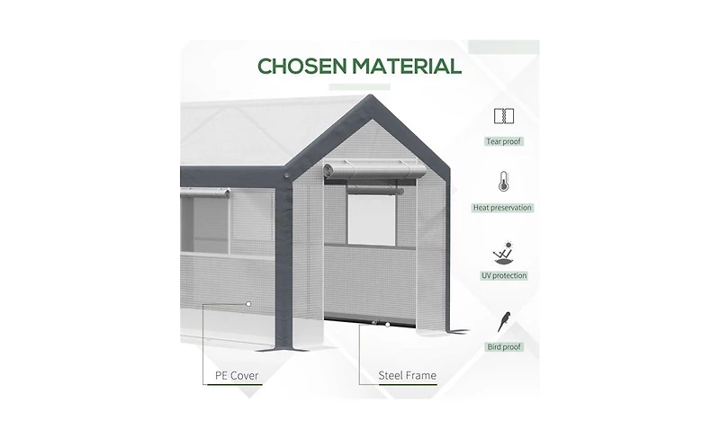 Garden Greenhouse – Sturdy Outdoor Shelter for Plant Growth and Protection