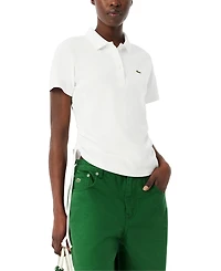 Lacoste Usa Women's Short-Sleeve Ruched Polo T-shirt