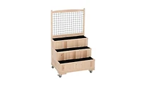 Weatherproof Wooden Planter Box with Shelf for Outdoor Use