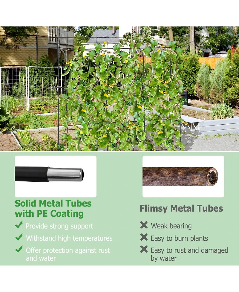 U-Shaped Tall Garden Arched Trellis for Climbing Plants