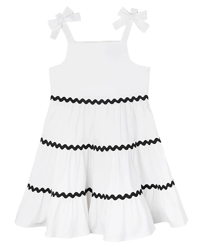 Rare Editions Toddler and Little Girls Ric-Rac A-Line Dress