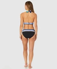 Anne Cole Womens Marilyn Striped Halter Bikini Top Eleni Bottoms
