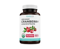 Pure Co Cranberry Concentrate Capsules, Urinary Tract Support and Kidney Cleanse, 60ct