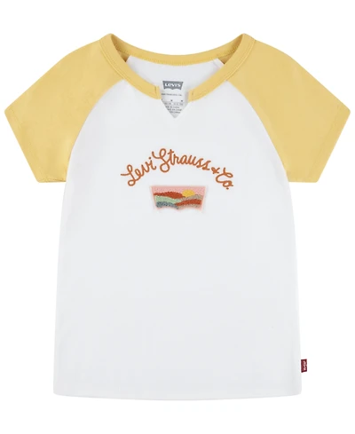 Levi's Big Girls Desert Patch Ribbed Raglan T-Shirt