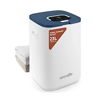 SereneLife Towel Warmer Bucket, 23L, Adjustable Timer, Auto Shut-Off, Blue Snow