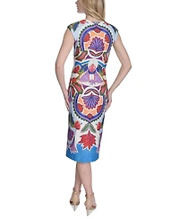 Vince Camuto Women's Boat-Neck Bodycon Sleeveless Dress