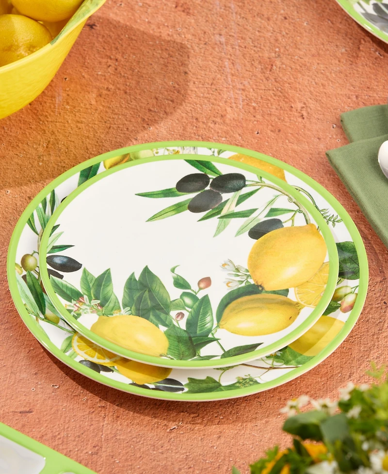 Certified International Limone Melamine 6-Pc. Salad Plates, Service For 6