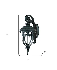 Dark Brown Hanging Goblet Wall Light
