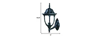 Clear Glass Swing Arm Wall Light for Bedroom Reading or Task Lighting