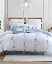 Peri Home Sasha Bows Embroidered 3-Pc. Comforter Set