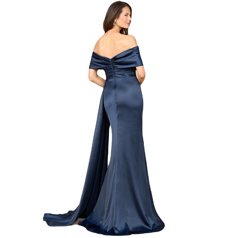 Lara Women's Off Shoulder Satin Dress