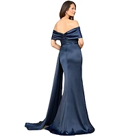 Lara Women's Off Shoulder Satin Dress