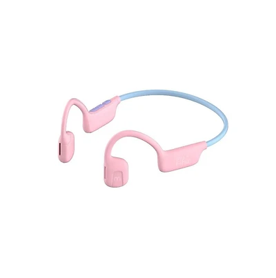 myFirst Headphones Airwaves - Truly Wireless, Bluetooth, Open-Ear headphones for Kids - Pink