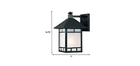 Petite Frosted Glass Lantern Wall Light – Timeless Lighting for Exterior Spaces