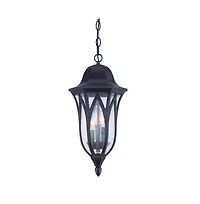 Hanging Light with Geometric Glass Shade – Contemporary Ceiling Lamp