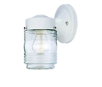 Standard Jelly Jar Outdoor Wall Light for Porch and Entryway