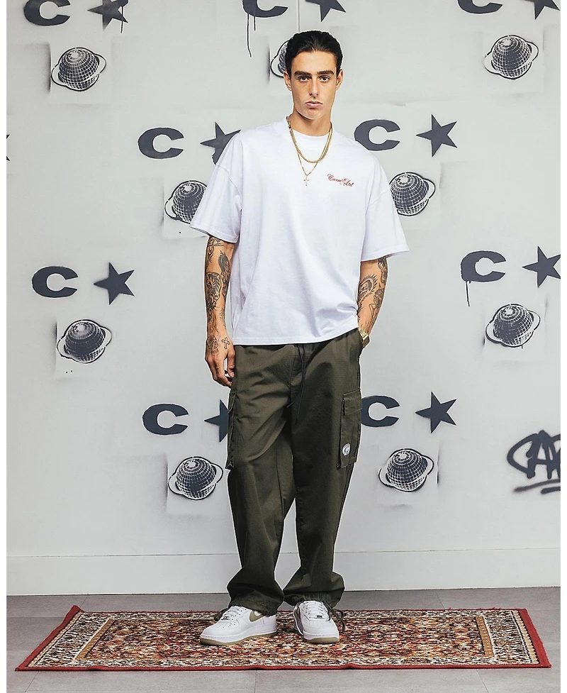 Carre Men's Side Script Oversized T-Shirt