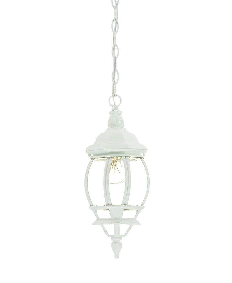 White Glass Globe Hanging Light