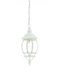 White Glass Globe Hanging Light