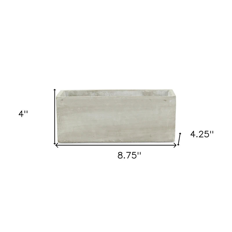 Rectangular Cement Pot Planter – Versatile Planter for Garden & Home