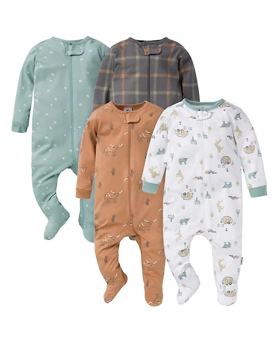 Gerber Baby Boys 4-Pack Sleep 'N Plays, Dogs