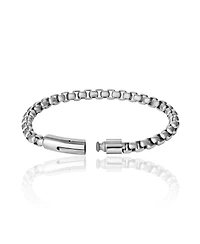 Lucky Brand Men's Silver-Tone Box Chain Bracelet