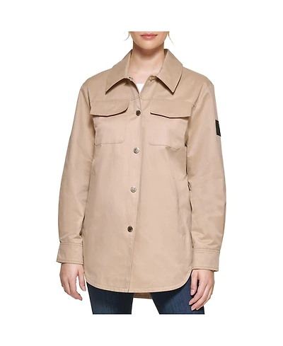 Karl Lagerfeld Paris Women's Oversized Shirt Jacket