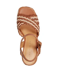 Marc Fisher Ltd Women's Juliey Woven Block Heel Platform Sandals