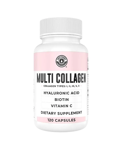 Left Coast Performance Multi Collagen Capsules, Collagen for Skin, Hair, Nails and Joint Health Supplement, 120ct
