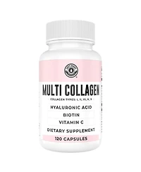 Left Coast Performance Multi Collagen Capsules, Collagen for Skin, Hair, Nails and Joint Health Supplement, 120ct