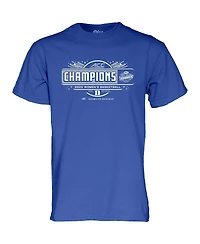 Blue 84 Men's Royal Duke Devils 2025 Acc Women's Basketball Conference Tournament Champions Locker Room T-Shirt