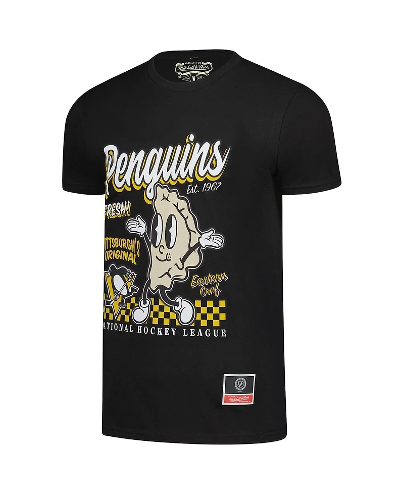 Mitchell & Ness Men's Black Pittsburgh Penguins Local Food T-Shirt