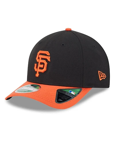 New Era Men's Black/Orange San Francisco Giants Player Replica 9FORTY Adjustable Hat